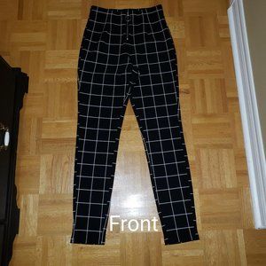 Black and White Square Dress Pants - Revamped (Urban Planet)